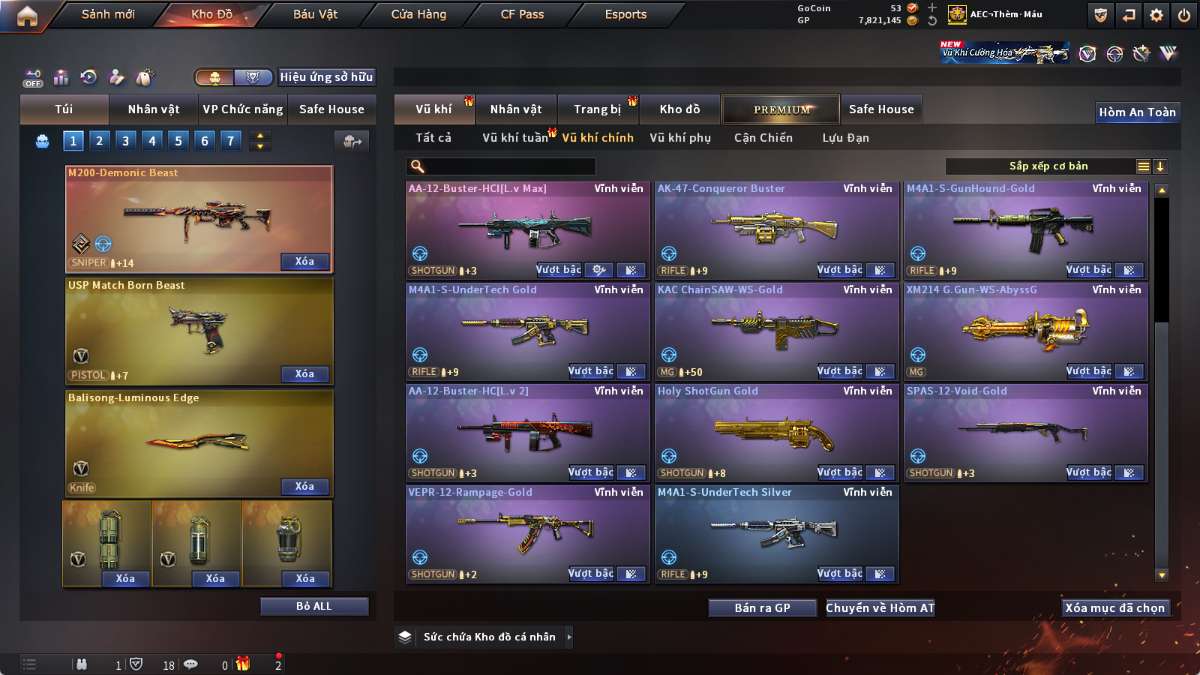 shop acc cf uy tin gia re
